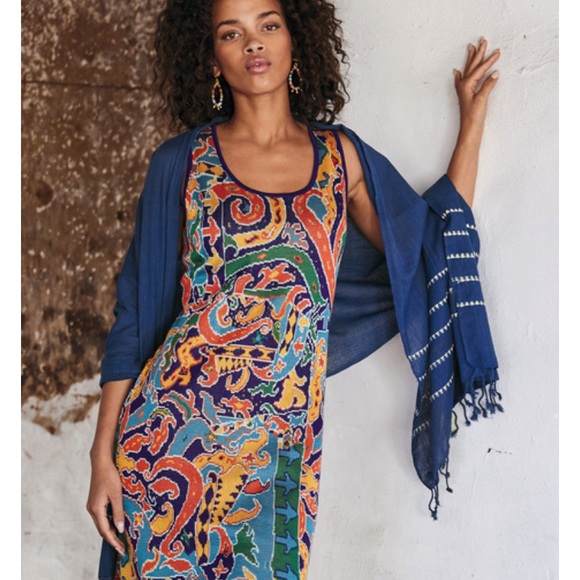 Peruvian Connection Accessories - Peruvian Connection Indigo Cotton Scarf